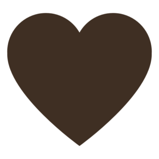 Heart Decal (Brown)